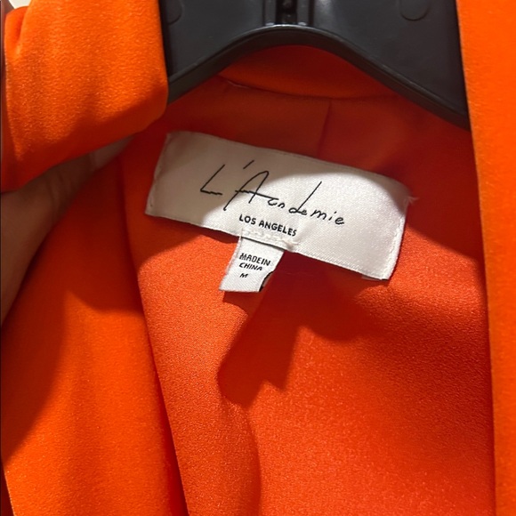 L'Academie Vibrant Orange Blazer - Picture 5 of 5